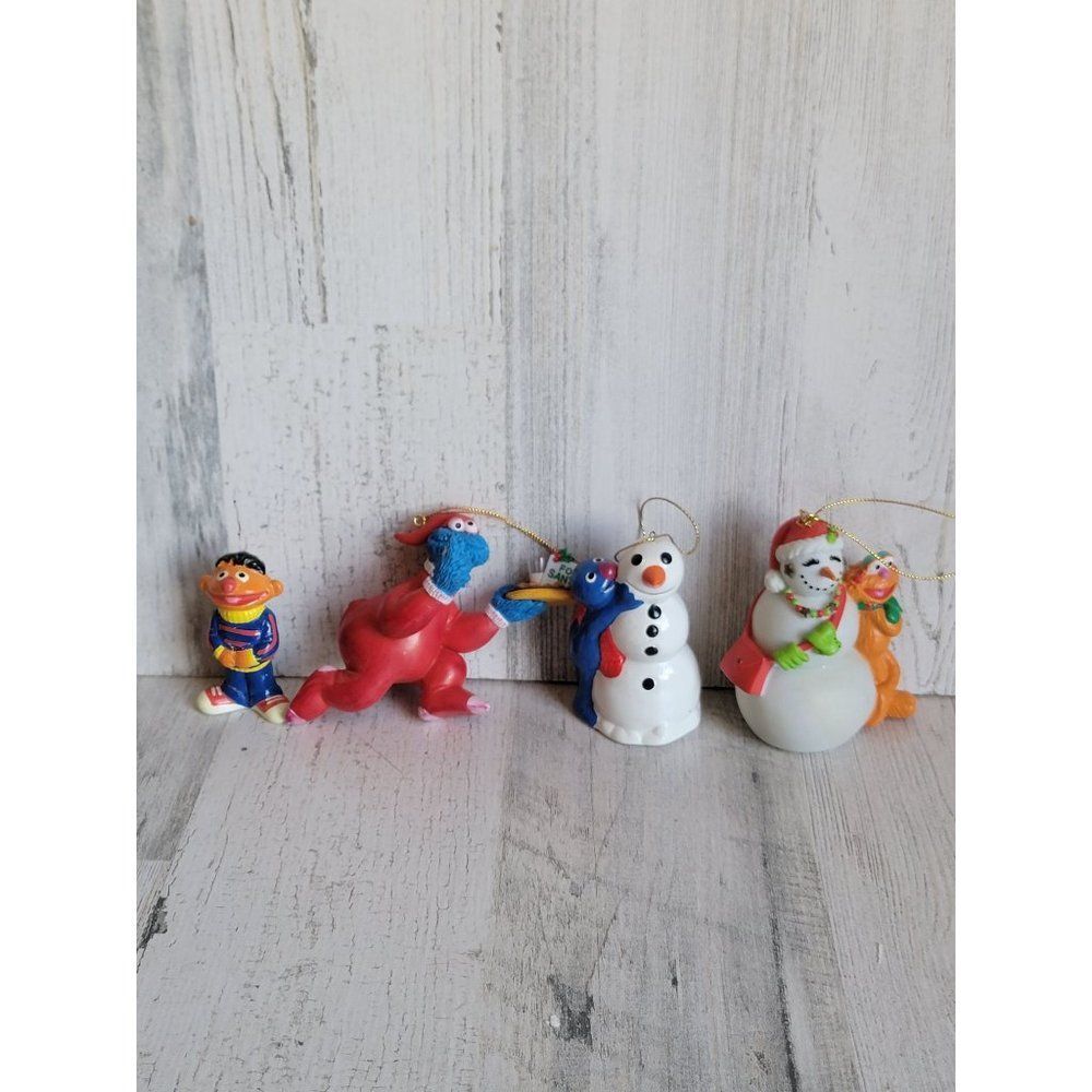 Vintage Sesame Street cookie monster Variety ornament xmas
